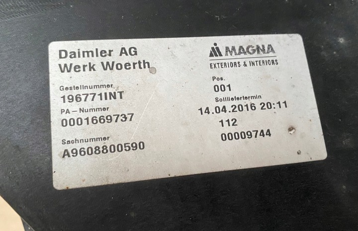 фото №8, Бампер лампа панель кріплення фар lh mercedes actros mp4