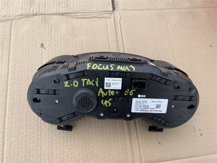 фото №8, Спидометр приборы 2.0 tdci евро 6 автомат ford focus mk3 рестайлинг
