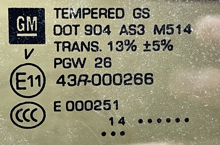 фото №4, Cadillac escalade iv 2014 - скло кришки зад задня оригінал gm 43r-000266