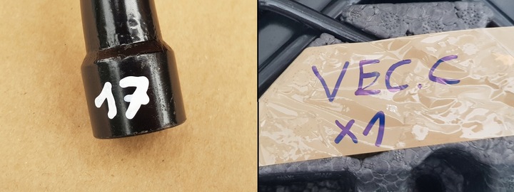 фото №16, Набір do зміни колеса / вкладка + домкрат + ключ / opel vectra c signum