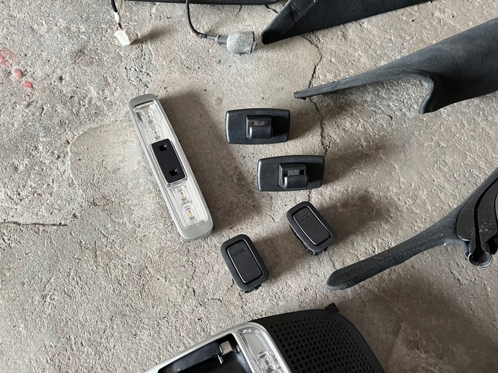 фото №6, Mercedes s w217 купе стеля алькантара стійки лампа комплект