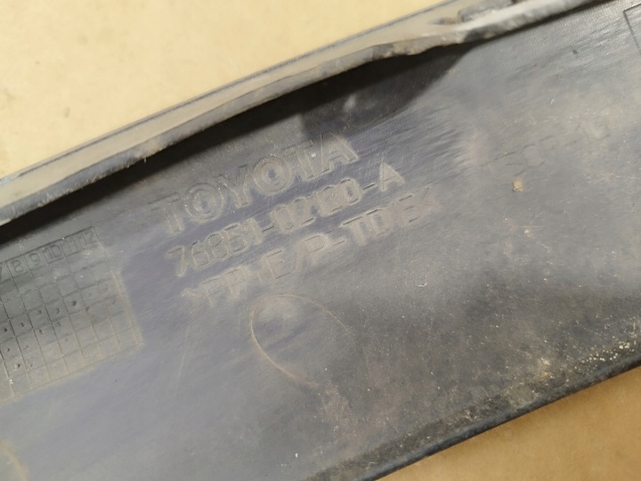 фото №10, Спойлер планка спойлер правые + левый бампер перед toyota auris i 2006-2009