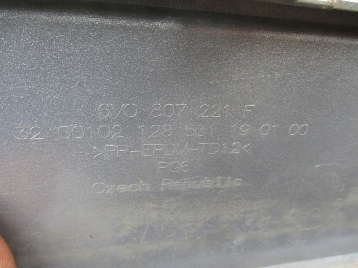 фото №10, Fabia iii 6v- бампер передній 6v0807221f
