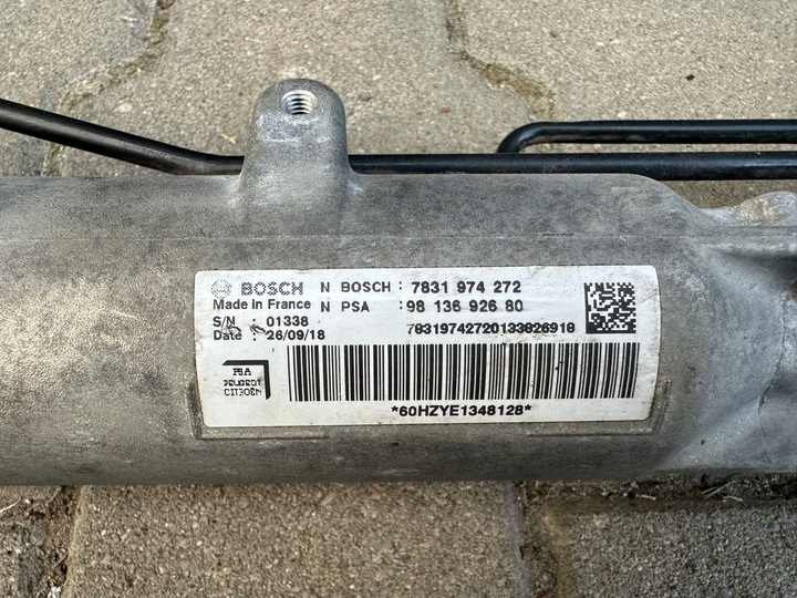 фото №4, Citroen jumpy iii рейка рульового управління psa 9813692680 bosch 7831974272