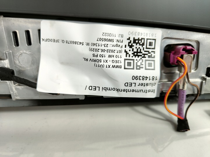 фото №8, Монитор дисплей спидометр bmw u06 x1 u11 uk rl 5a43054