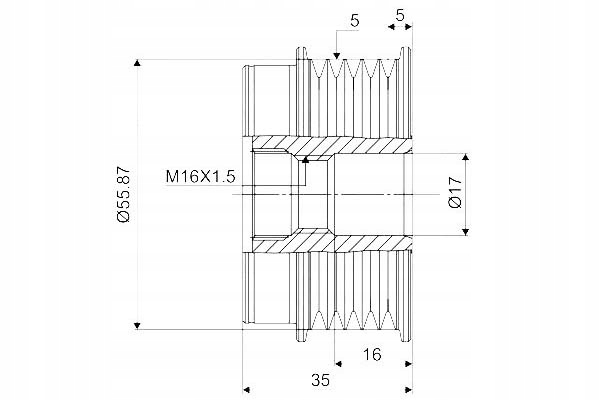 фото №2, Зчеплення jednokierunkowe генератора valeo
