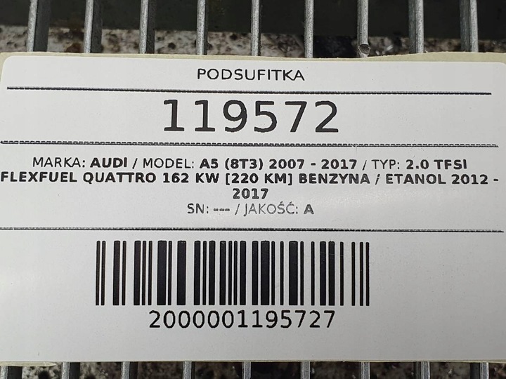 фото №9, Стеля audi a5 8t купе панорама люк рестайлінг