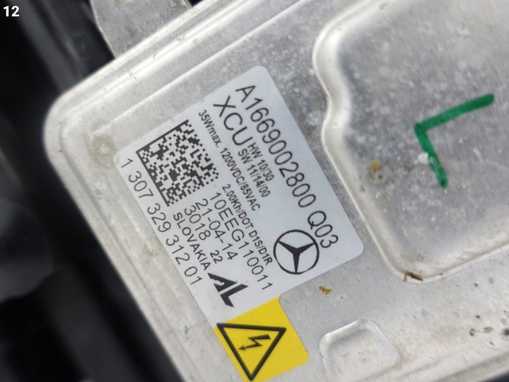 фото №13, Mercedes gl ii x166 12-15 лампа ксенон ils интеллектуальный light систем левая eu