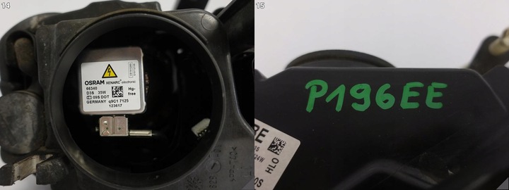 фото №12, Audi a3 s3 rs3 8p0 рестайлинг 08-12 лампа ксенон + led некорректируемая левая перед eu