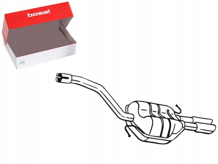 фото №1, Глушник системи випускного зад vw passat b6 1.4alk 1.8 2.0 03.05-01.12