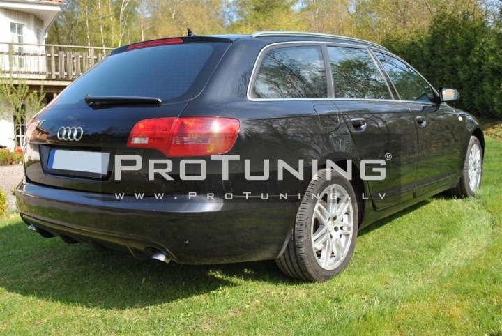фото №8, Спойлер заднего бампера з волокна стеклянного rs6 вид do audi a6 04-08 avant