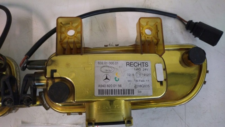 фото №3, Лампа ліва права галоген протитуманна mb mercedes actros axor mp2