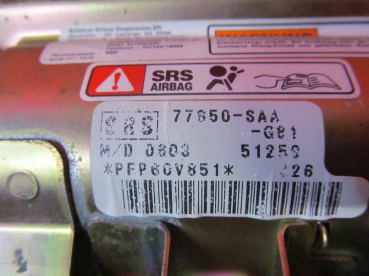 фото №14, Honda jazz 2 ii gd5 gd1 02-05 подушка подушки воздушные подушка ремни kpl