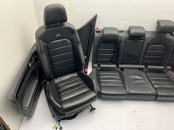 фото №10, Vw golf 7 vii 5g r20 hb r сидіння салон шкіряні шкіра оригінал n 12-20