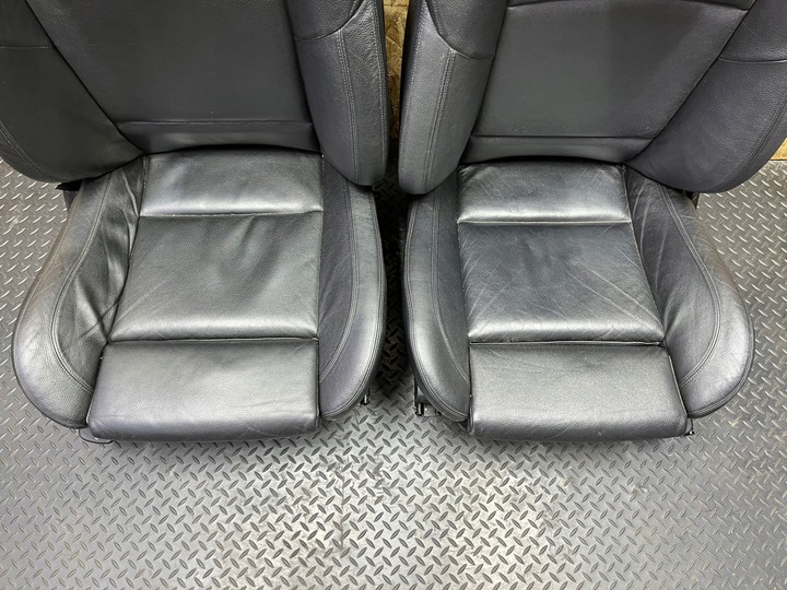 фото №11, Bmw f10 комплект сиденья подогрев uk диван обшивки кожа чёрная м-пакет