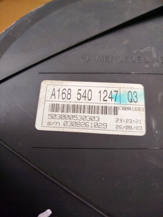 фото №7, Спідометр  спідометр mercedes a клас w168 a1685401247