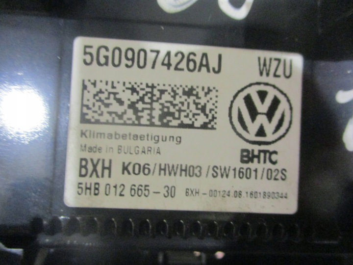 фото №12, Панель повітропровід кондиціонера vw passat b8 5g0907426aj
