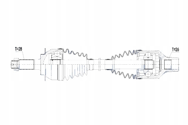 фото №11, Піввісь привідна suzuki sx4 2wd 1.9ddis 06- fiat sedici 1.9d 06- права
