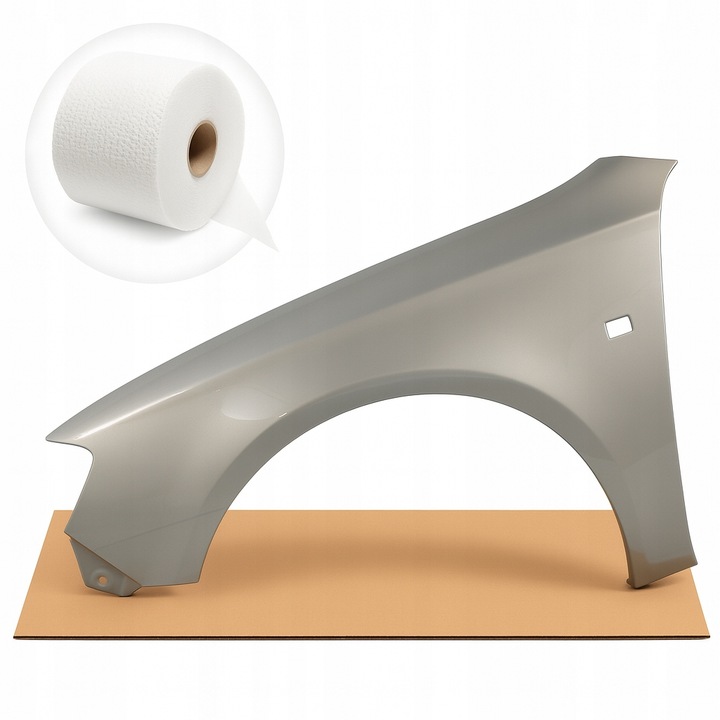 фото №7, Bmw 3 e46 fl крыло l+p комплект перед 442 серо-зелёный новый производство 01-05