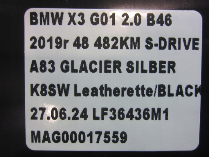 фото №10, Bmw x3 g01 x4 g02 бардачок po сторона водителя 9636709 чёрный 51459636709