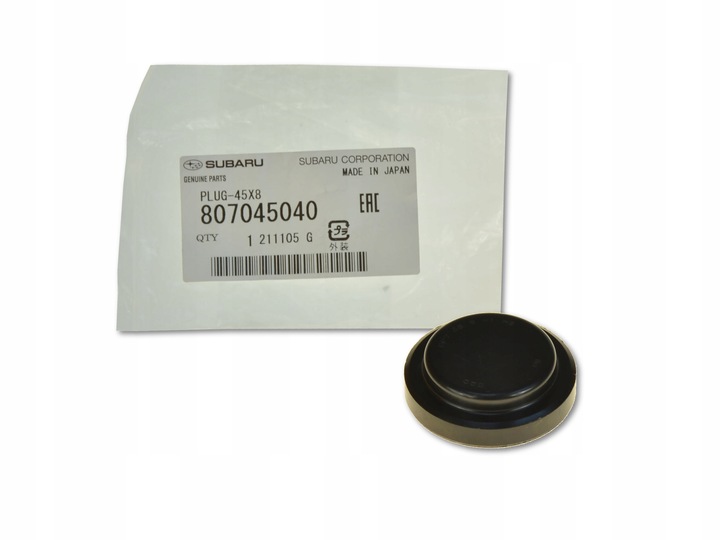 фото №1, Заглушка вал розподільний вал зад 807045040 оригінальний номер subaru