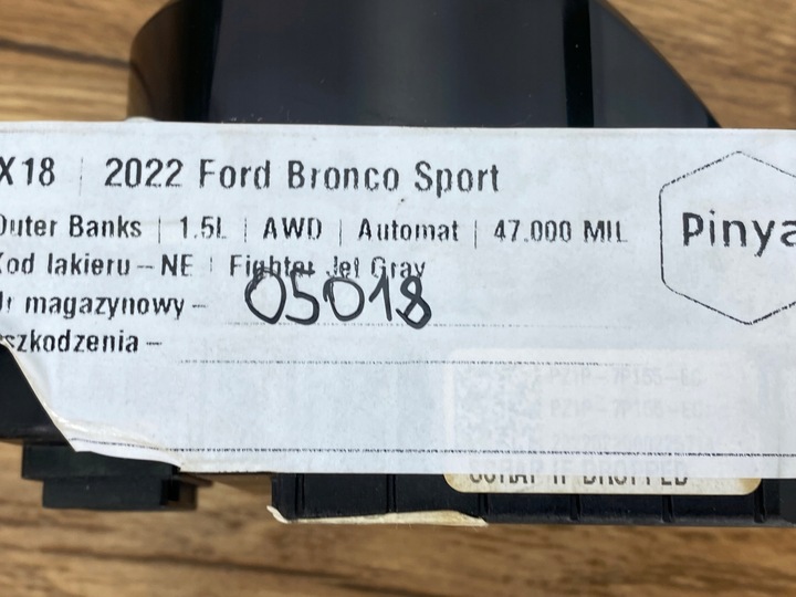 фото №7, Вибірник домкрат коробки ford bronco sport 2020+ usa