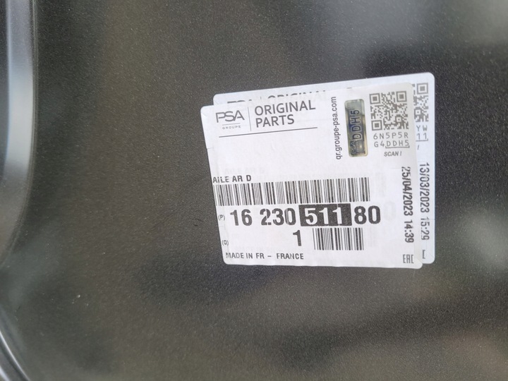 фото №6, Крило праві зад peugeot 308 t9 ii