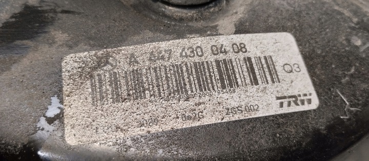 фото №5, Підсилювач насос гальмівна mercedes vito w447 2.2 cdi 20r a4474300408