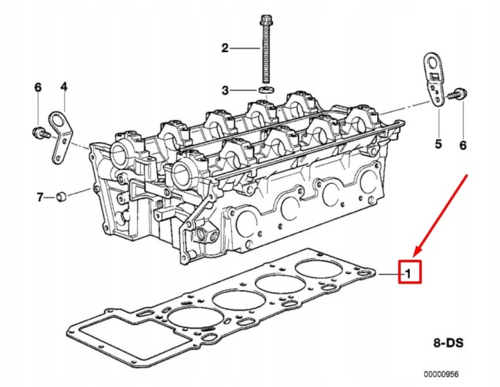 фото №8, Bmw 5 e39 цилиндр head gasket 11121741469 1741469 oem