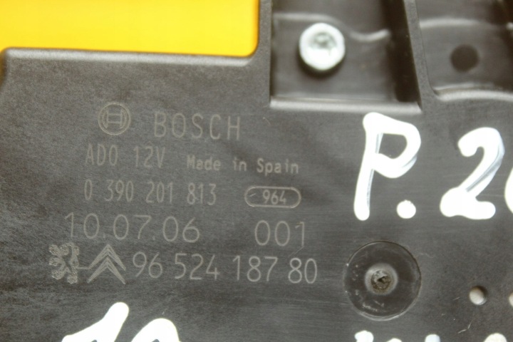 фото №9, Моторчик дворники зад peugeot 207 9652418780 0390201813