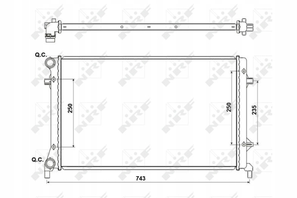 фото №16, Радіаторів двигуна nrf 53405a 1k0121251bq