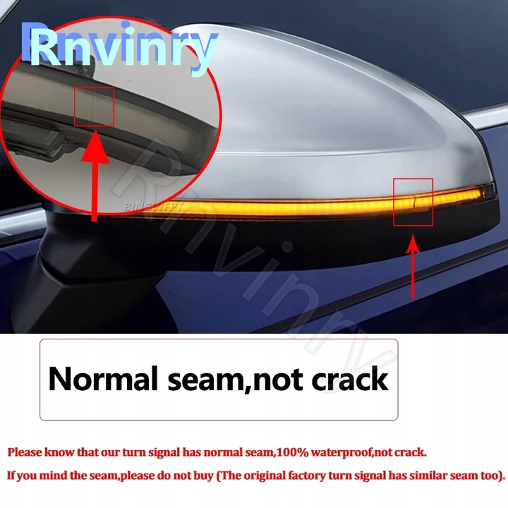 фото №9, Динамічний поворотник led rnvinry do vw golf 7 gti r gte gtd mk7.5