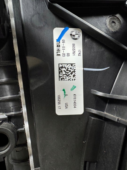 фото №13, Pas переднє комплектний радіатор вентилятор bmw x7 g07 40i lci 280 kw 381 ps