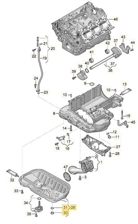 фото №15, Oem номер vag 059103602bg піддон масла audi a6 3,0 tdi 13-