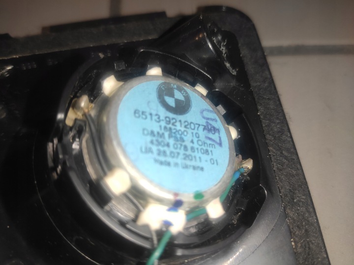 фото №13, Bmw 7 f01 f02 f04 динамік панелі адаптер hifi центральний набір справний