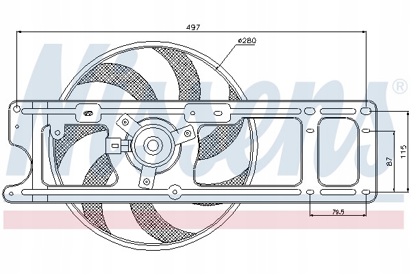 фото №12, Вентилятор радиатор двигателя nissens 85254 pl dystrybucja