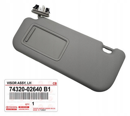 фото №1, Toyota auris corolla e15 07-12 козырёк защита солнцезащитная левая оригинал