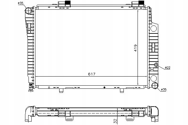 фото №2, Радіаторів двигуна mercedes c t-model s202 c w20
