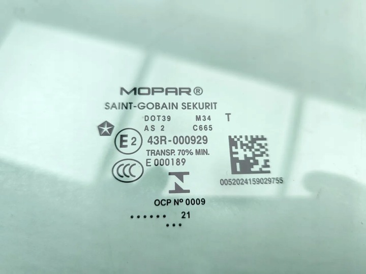 фото №11, Jeep renegade стекло дверь передних перед левый 2021 suv 4/5dr e243r-000929