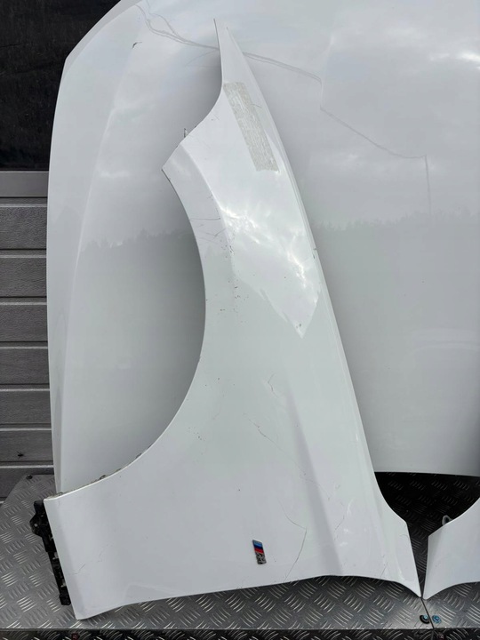 фото №6, Bmw f20 f21 бампер перед капот крило м-пакет комплект білий