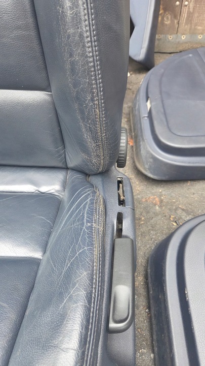 фото №6, Сидіння диван оббивка обшивки audi a4 b6 b7 sedan темно-синя шкіра maritim