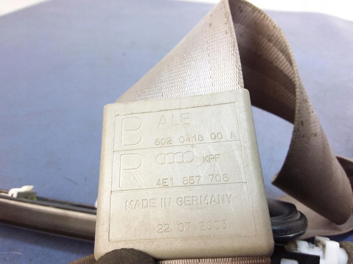 фото №7, Audi a8 d3 pas безопасности перед правые