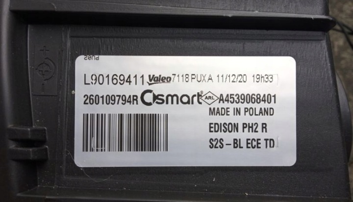 фото №11, Smart fortwo forfour рестайлинг 19- фары led комплект оригинал
