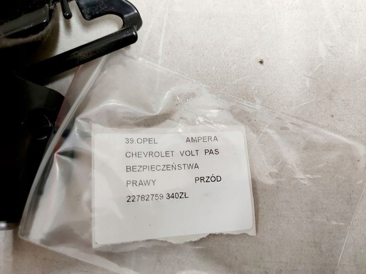 фото №9, Opel ampera chevrolet volt pas безопасности правый перед переднее 22782759
