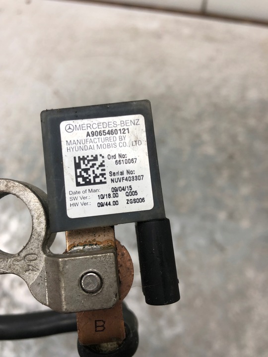фото №5, Клема мінус mercedes sprinter w906 a9065460121
