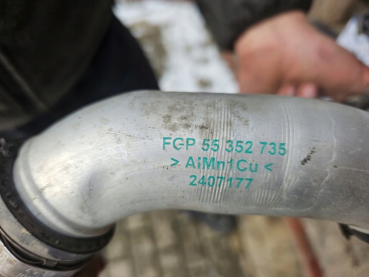 фото №4, Труба шланг интеркулер vectra c saab 9-3 1,9