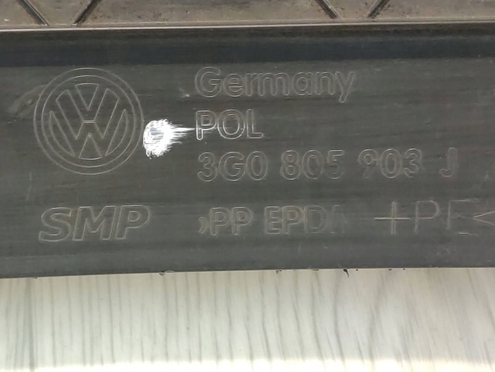 фото №11, Vw passat b8 3g0 спойлер накладка бампера передньої 3g0805903j