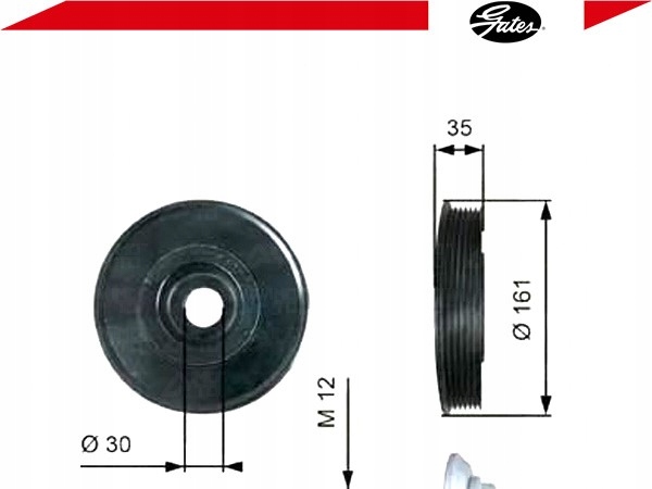 фото №2, Колесо пасове вала ford c-max 1.6 tdci dm2