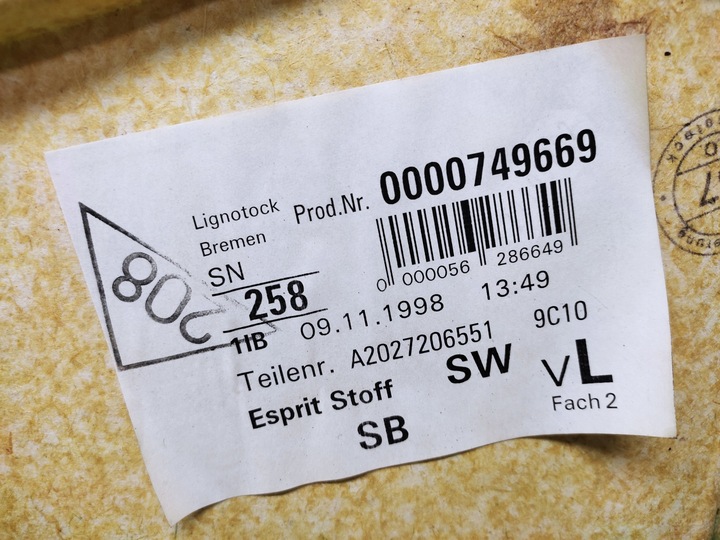 фото №12, Mercedes c220 універсал оббивка двері лівий перед