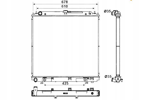 фото №14, Радиаторов двигателя nissan nissan navara 05- 2.5dci
